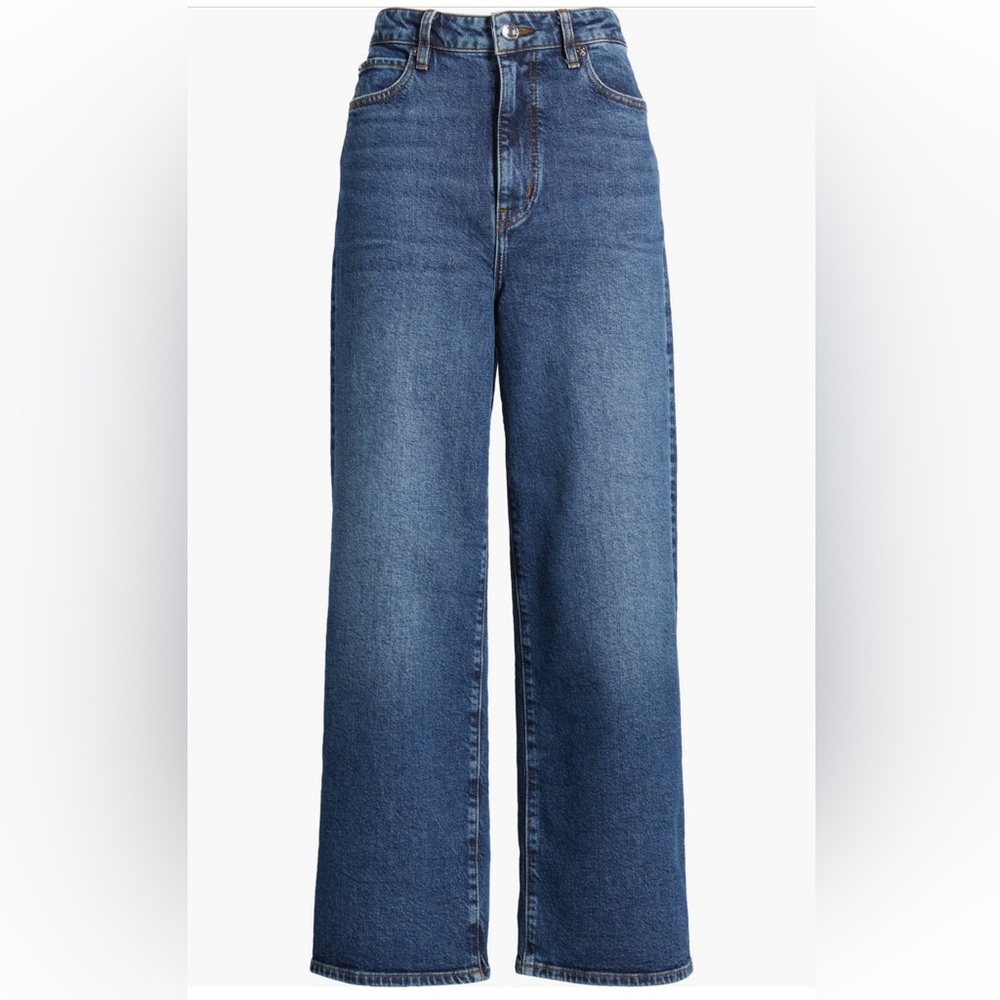 Frame Denim Blue Straight Leg Jeans